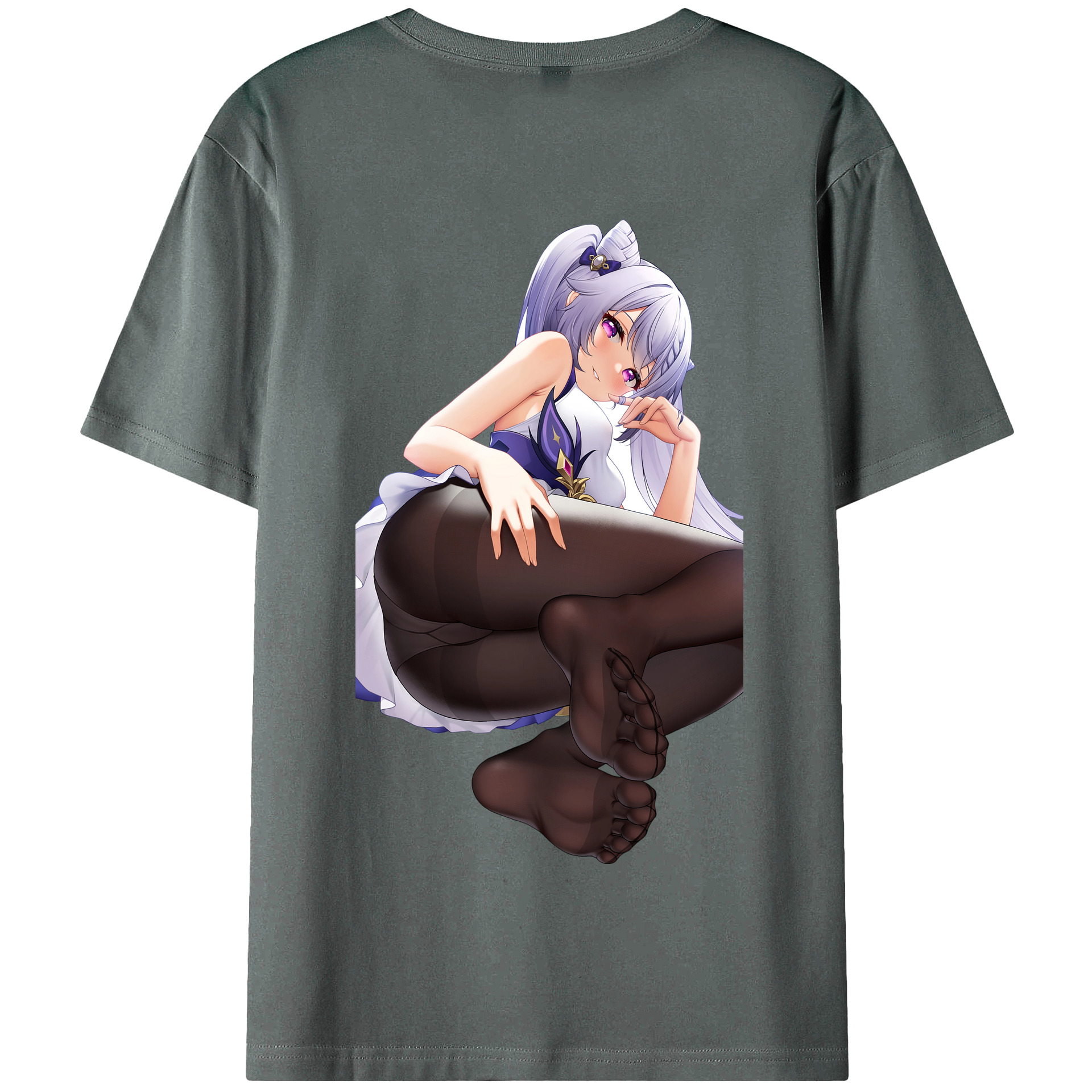 げんし神 刻晴 こくせい genshin Kokusei 綿100％半袖Tシャツ（背面プリント）